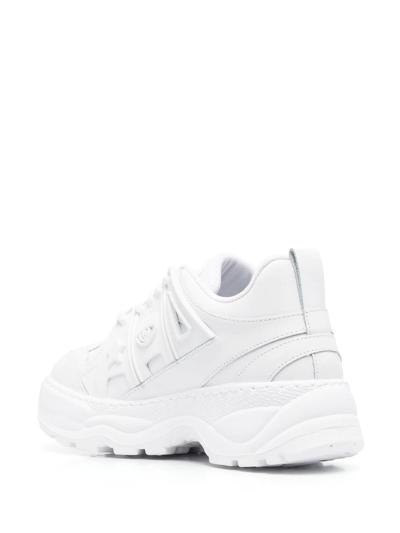 Chiara Ferragni Chunky Sole Sneakers Pull Tab In White