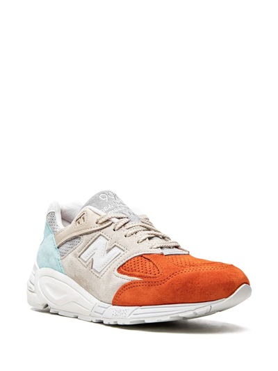 Shop New Balance X Kith 990 V2 "cyclades" Sneakers In Orange