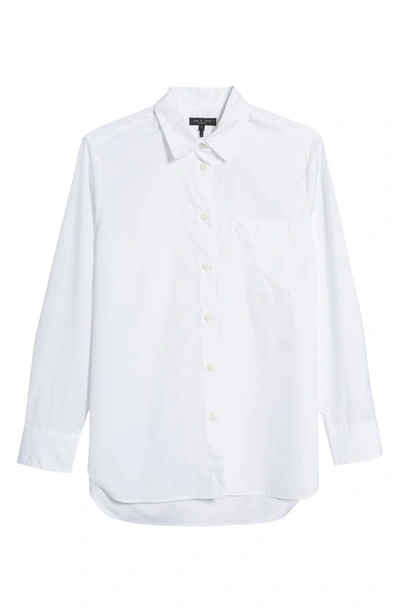 Rag & Bone Maxine Classic Button-front Shirt In Wht