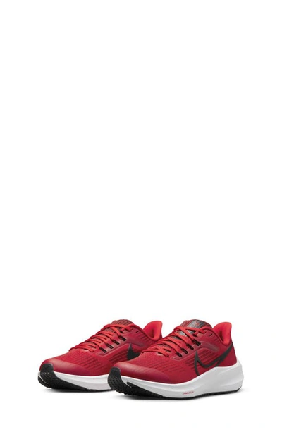 Shop Nike Kids' Air Zoom Pegasus 39 Sneaker In Red/ Black/ White