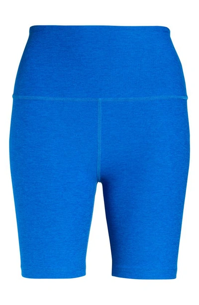 Shop Beyond Yoga High Waist Biker Shorts In Wayfinder Blue-wave
