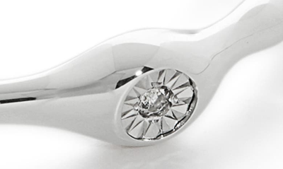 Monica Vinader Siren Muse Sterling Silver And 0.003ct Diamond Ring In Sterling Silver