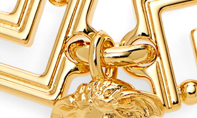 Shop Versace Grecca Link Bracelet In Warm Gold