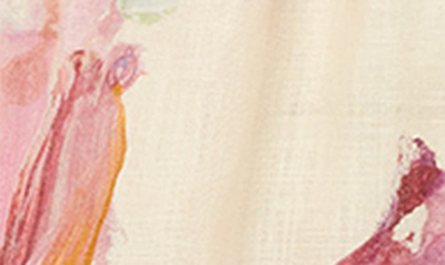 Shop Alemais Annie Floral Print Tie Waist Shorts In Rose