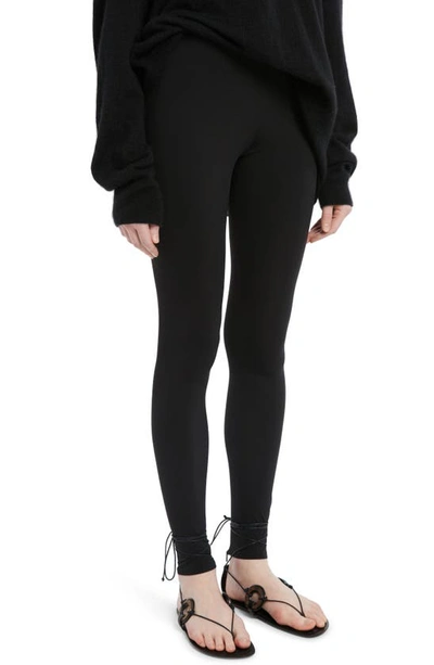 Shop The Row Lanza Ankle Zip Leggings In Black