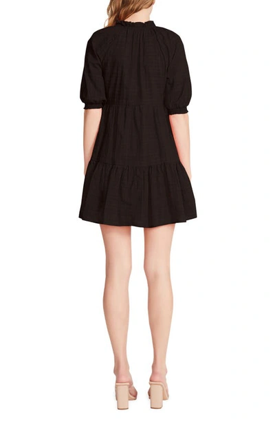 Shop Bb Dakota By Steve Madden Hustle & Glow Cotton Blend Shift Minidress In Black