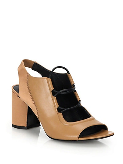 3.1 Phillip Lim / フィリップ リム Drum Lace-up Slingback Sandals In Tan