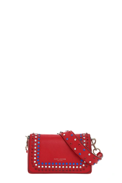 Marc Jacobs Pyt Embellished Shoulder Bag In Brilliant Red