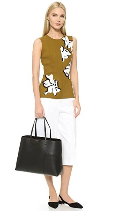 Shop Tory Burch Block T Tote In Black