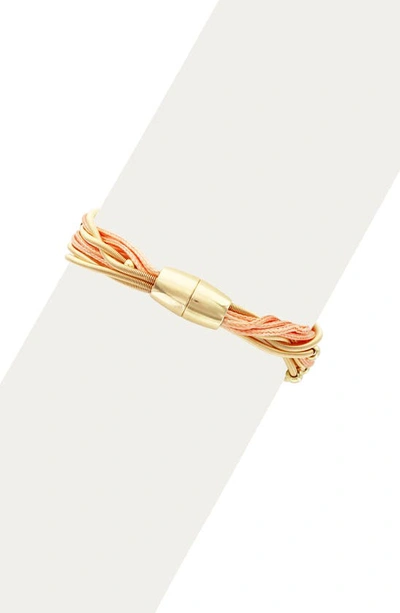 Olivia Welles Tropical Tassels Bracelet In Gold