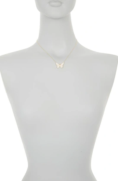 Gabi Rielle Pavé Butterfly Pendant Necklace In Gold