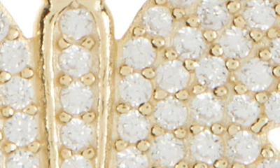 Gabi Rielle Pavé Butterfly Pendant Necklace In Gold