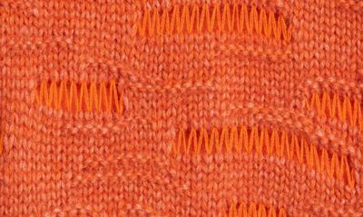 Shop Stella Mccartney Fringe Trim Alpaca & Wool Blend Coat In 7510 Tangerine