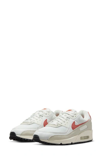 Shop Nike Air Max 90 Sneaker In Summit White/ Orange/ Black