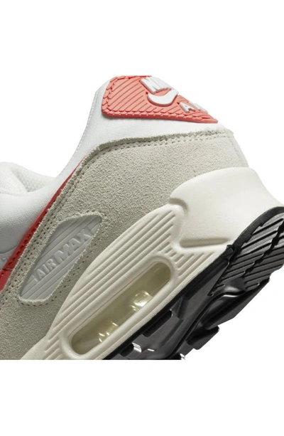Shop Nike Air Max 90 Sneaker In Summit White/ Orange/ Black