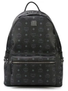 Mcm 'stark' Medium Backpack  In Black