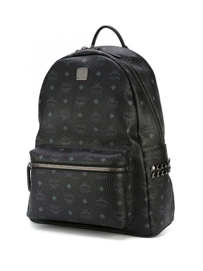 Shop Mcm 'stark' Medium Backpack  In Black