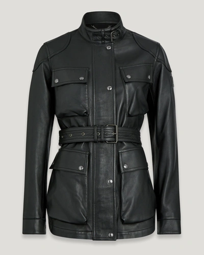 Shop Belstaff Trialmaster Panther Jacket In Black