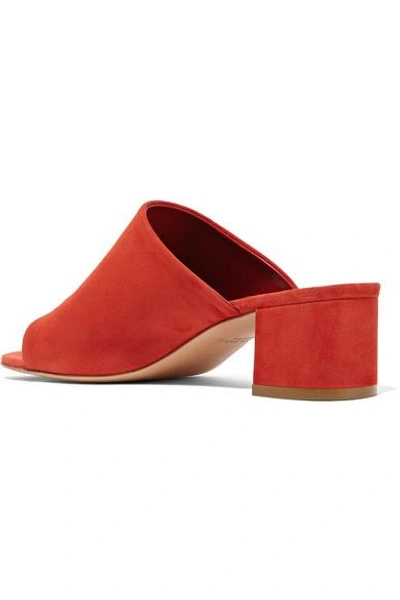 Shop Mansur Gavriel Suede Mules