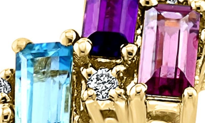 Effy 14k Yellow Gold Rainbow Stones & Diamond Ring In Yellow Gold