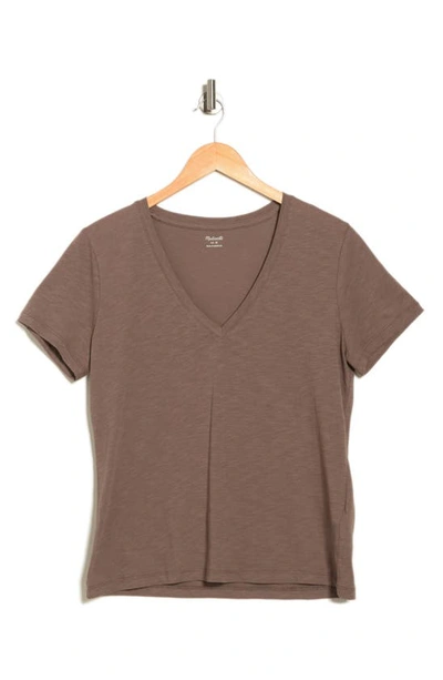 Shop Madewell V-neck Short Sleeve T-shirt In Castle Rock