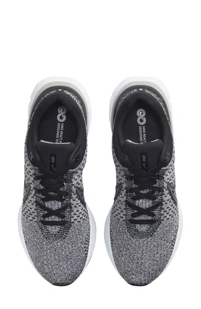 Nike React Infinity Run Flyknit 3 Sneakers In Gray-black In Black/ Smoke Grey/ White