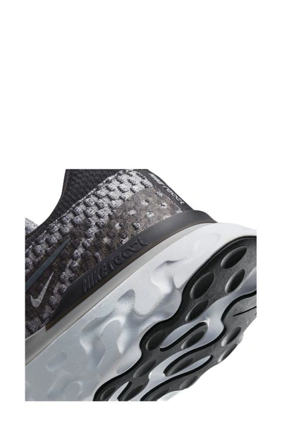 Nike React Infinity Run Flyknit 3 Sneakers In Gray-black In Black/ Smoke Grey/ White