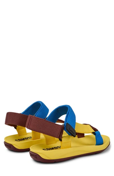 Shop Camper Match Sandal In Yellow Multi
