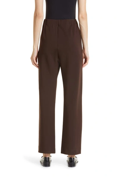 Shop Masai Copenhagen Paige Straight Leg Trousers In Coffee Bean