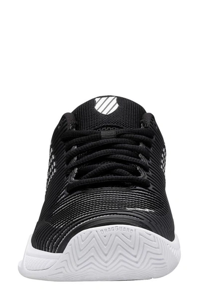 K-swiss Hypercourt Express 2 Tennis Shoe In Black/white/silver