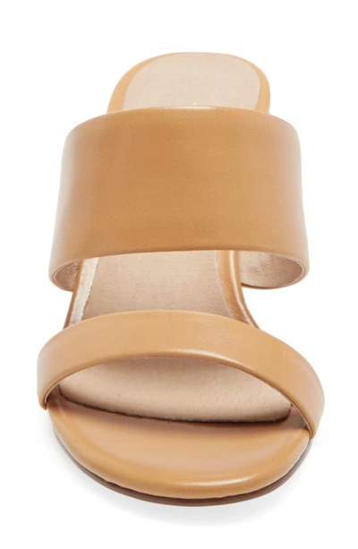 Shop 42 Gold Liya Slide Sandal In Almond Leather