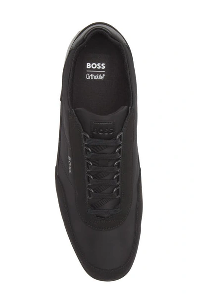 Shop Hugo Boss Saturn Sneaker In Black