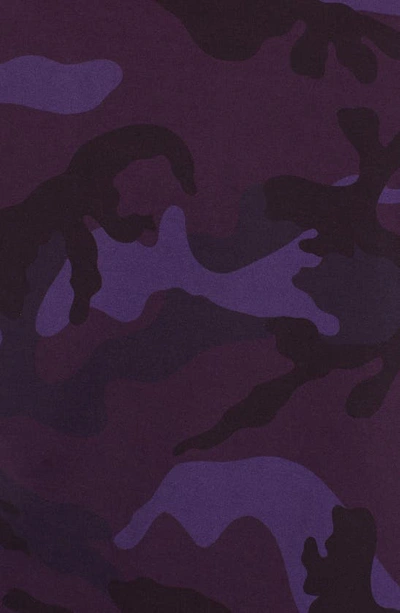 Valentino Camouflage-print Cotton T-shirt In Camou Viola
