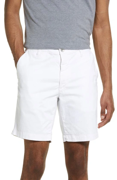 Shop Ag Wanderer Poplin Chino Shorts In White