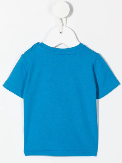 Shop Versace Medusa Crew-neck T-shirt In Blue