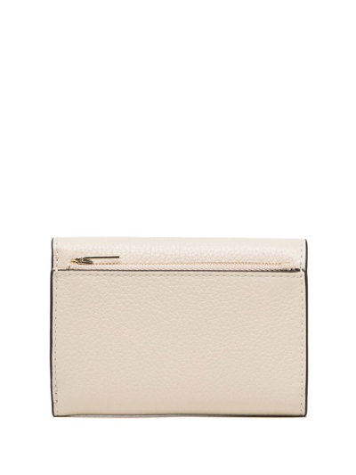 Shop Mulberry Continental Trifold Wallet In Neutrals