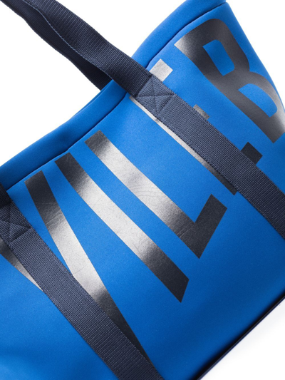 Shop Vilebrequin Logo-print Tote Bag In Blue