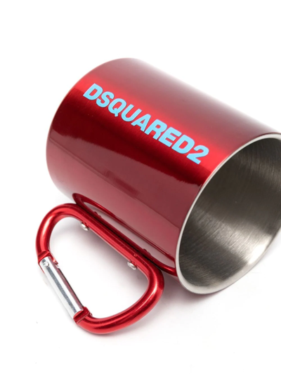 Shop Dsquared2 D-ring Handle Mug In Red