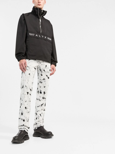 Alyx Logo-print Nylon And Cotton-blend Track Jacket In Black