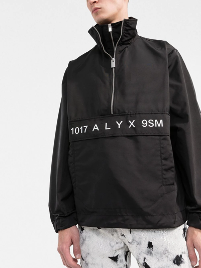 Alyx Logo-print Nylon And Cotton-blend Track Jacket In Black