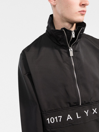 Alyx Logo-print Nylon And Cotton-blend Track Jacket In Black