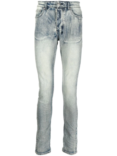 Shop Ksubi Low-rise Skinny Jeans In Blue