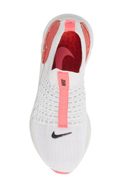 Shop Nike React Phantom Run Flyknit 2 Running Shoe In Platinum Tint/ Black/ Pink