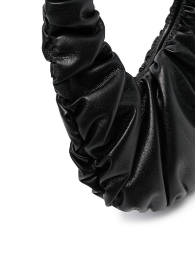Nanushka Mini Anja Ruched Tote Bag In Black