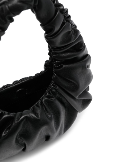 Nanushka Mini Anja Ruched Tote Bag In Black