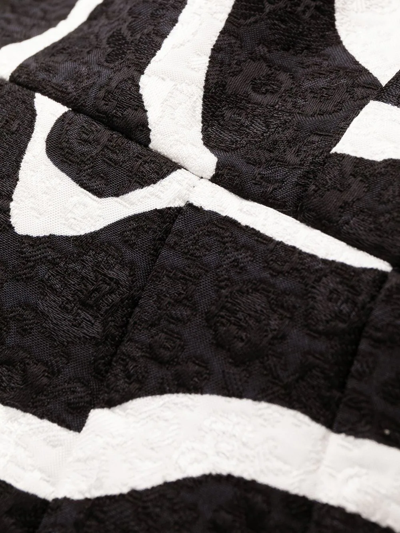 Shop Dolce & Gabbana Zebra-print A-line Dress In Black