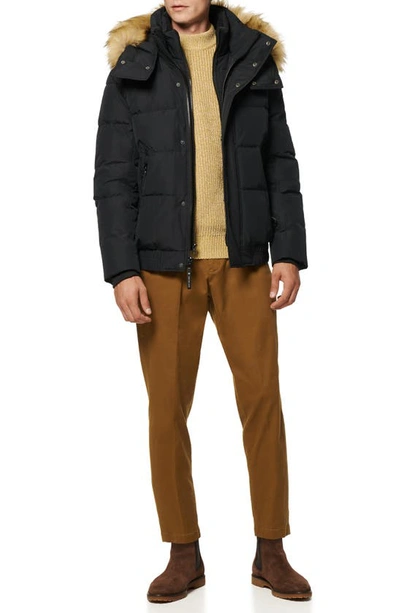 Marc New York Men's Umbra Faux Fur-trim Down Parka In Black
