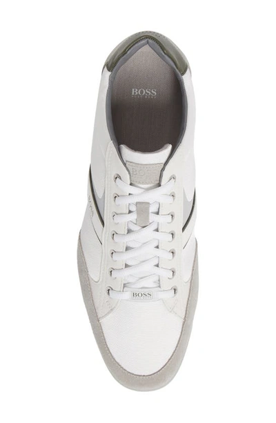 Shop Hugo Boss Saturn Low Top Sneaker In Light Pastel Grey