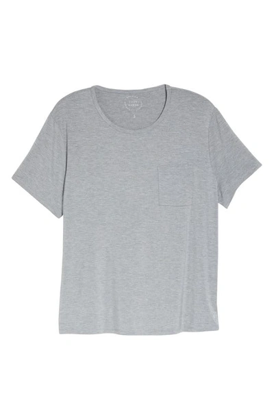 Cozy Earth Ultrasoft Short Sleeve Pajama Top In Grey