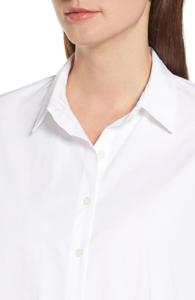 Shop Hatch The Classic Maternity Button-up Shirt In White
